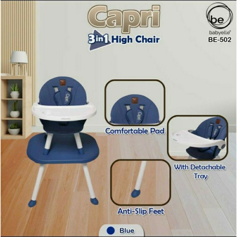 High Chair Babyelle Activa 7in1 / High Chair Babyelle Capri 3in1 / Pliko HC-610 Zola High Chair