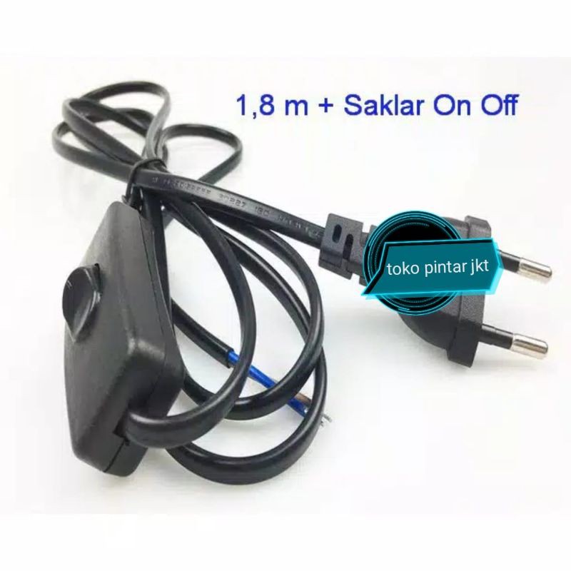 Kabel On Off/ kabel Saklar /Kabel Power  / 1.5meter&amp;1.8Meter