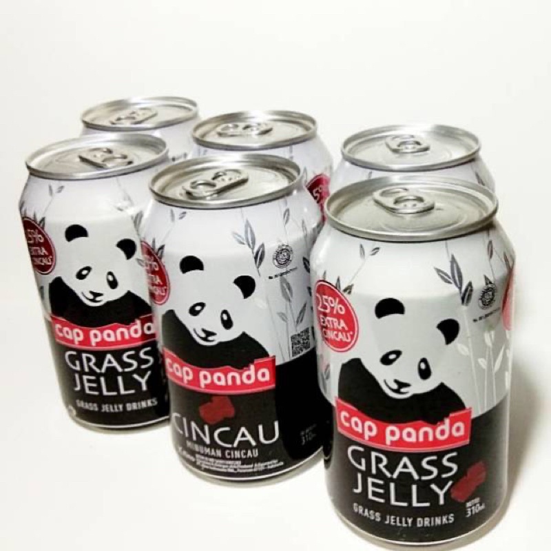 

Cap panda kaleng Minuman cincau grass jelly drinks 1klg / 310ml