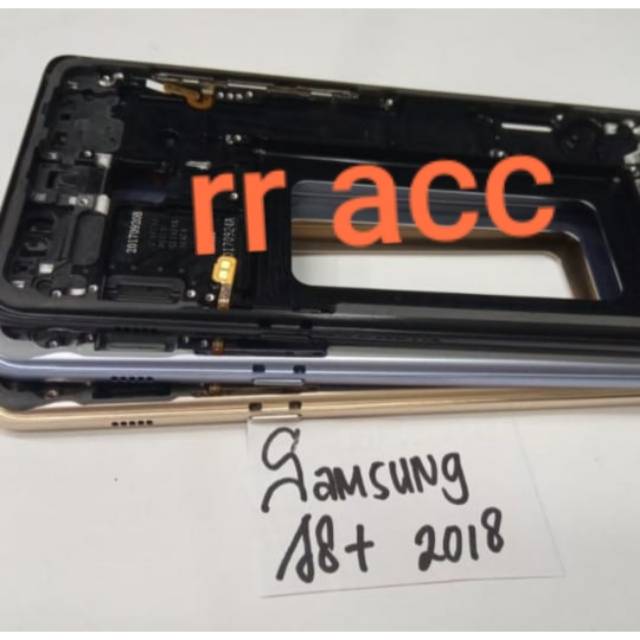 Frame lcd tulang lcd samsung a8 plus/middle flat samsung a8 2018 original