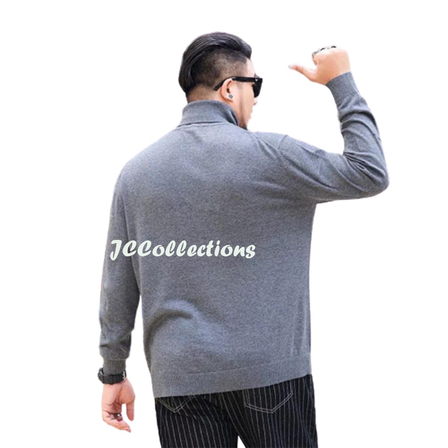 Sweater Turtleneck Big Size 3XL Pria Rajut /  Knitting Jumbo Sweater Roundhand - JCCollections-7