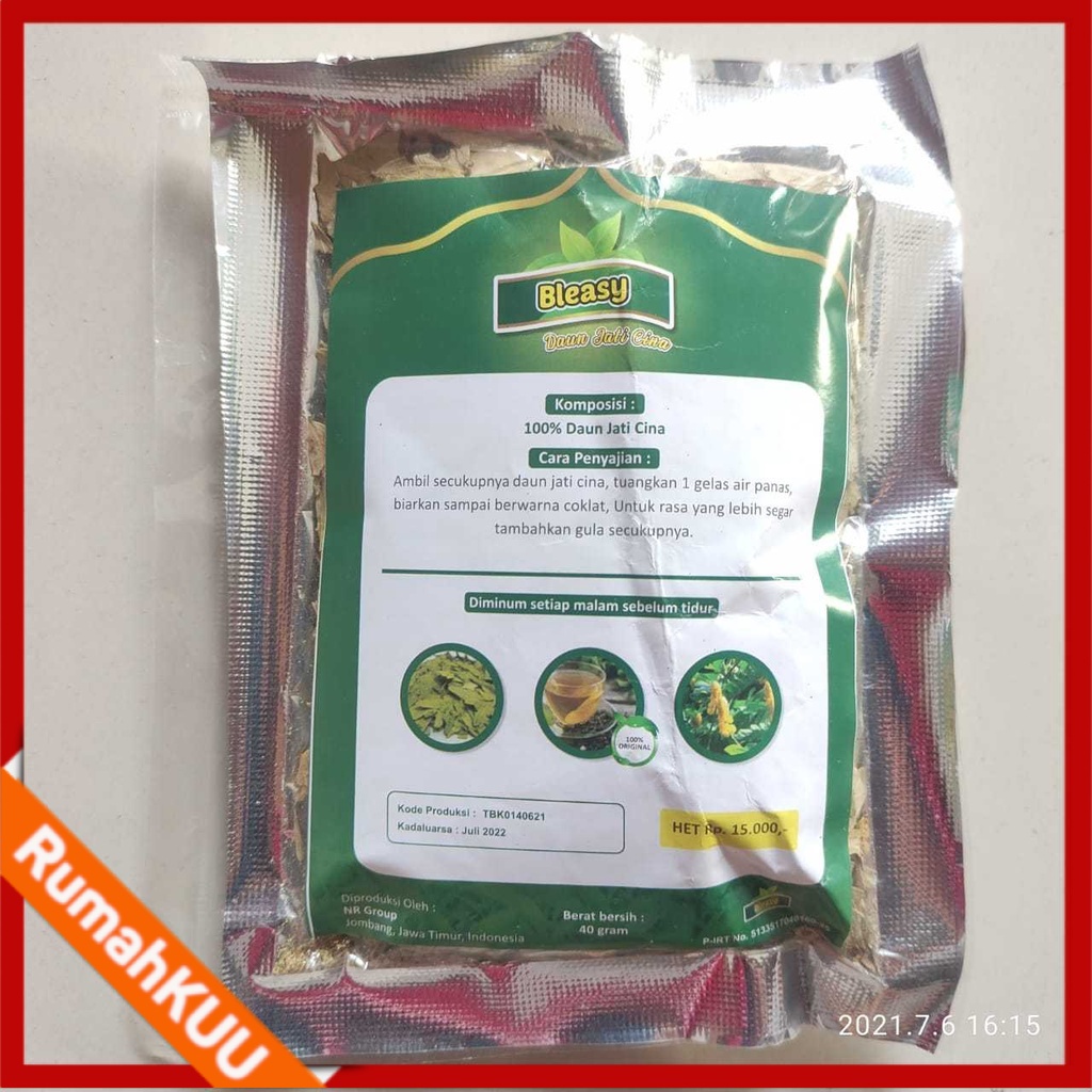 

TEH DAUN JATI CHINA herbal pelangsing