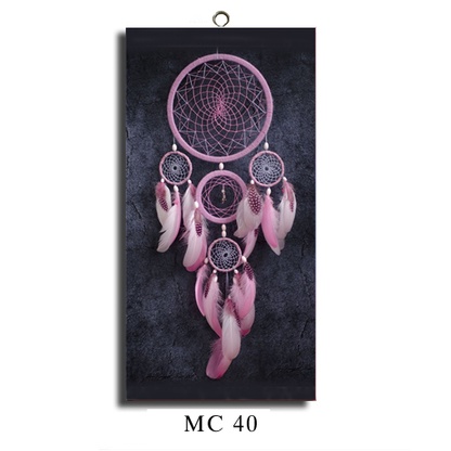 Hiasan Dinding Pajangan Ruang Tamu Dekorasi Kamar Tidur  Walldecor Macrame Poster Kayu Tema Etnik-MC 40