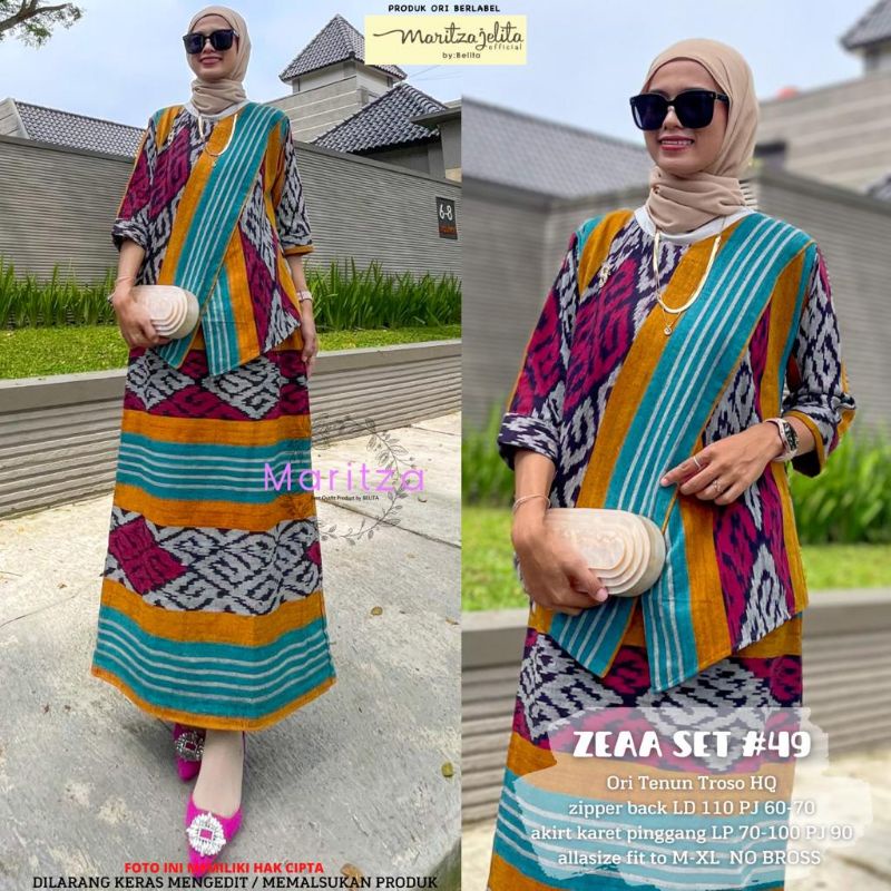 ZEAA ALILA SET TENUN BATIK MARITZA JELITA