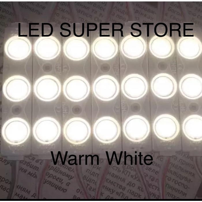 100PCS LED Module 5630 3 LED + Lensa Tipe 8218 12V/24v