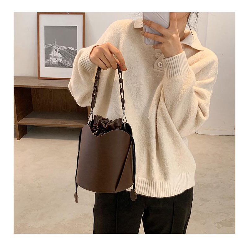 BJ15253 - BLACK/BROWN/COFFEE/YELLOW - TAS SLEMPANG TALI KEPANG MODIS ROUNDBAG TAS BULAT TABUNG CIRCLE BAG TAS WANITA FASHION IMPORT TERMURAH TERLARIS TERBARU BAGSTORE JAKARTA TAS BATAM GT1777 LT1495 ELJ5253 CR7566