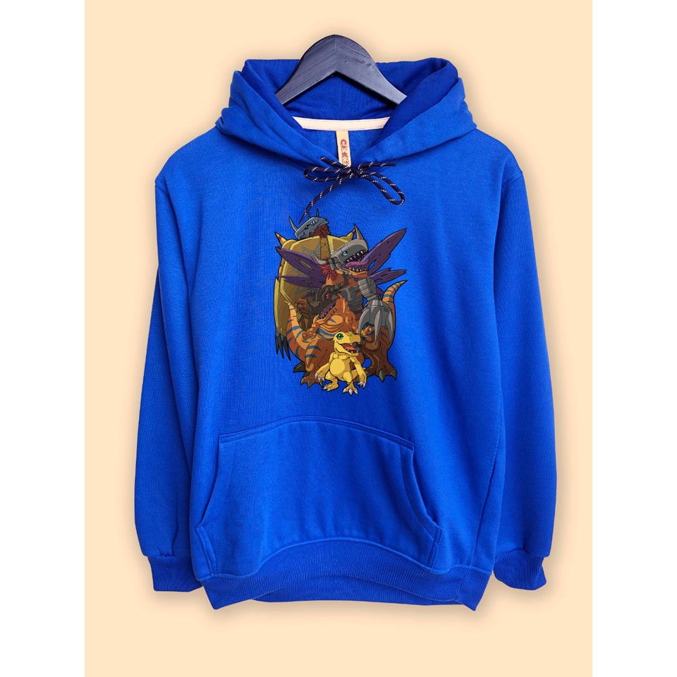 Jaket Hoodie Anime Digimon Wargreymon digivolution