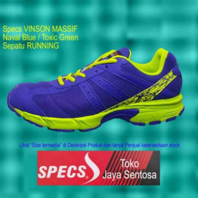 Sepatu Running SPECS VINSON MASSIF Naval Blue