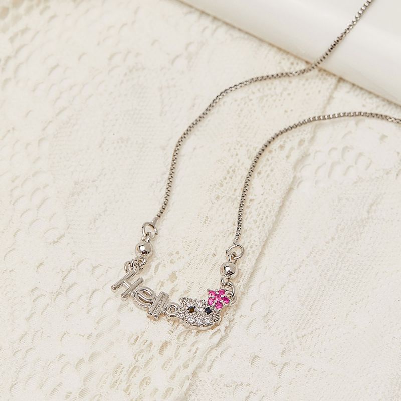 Kalung Anak Hello Kitty silver Anti Karat Kalung Murah Untuk Anak