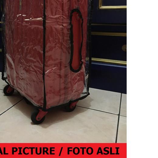 ☎ 30 Inch Transparent PVC Travel Luggage Cover Protector Sarung Koper - 30 Inch ✤