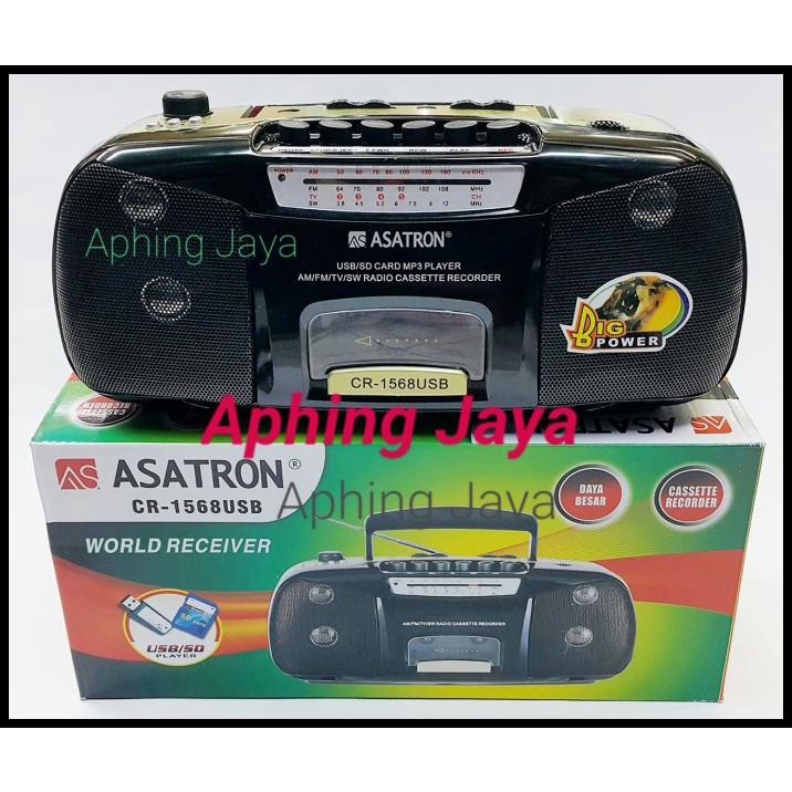 Asatron Radio + Tape + Usb + Mmc Portable Cr-1568 Usb
