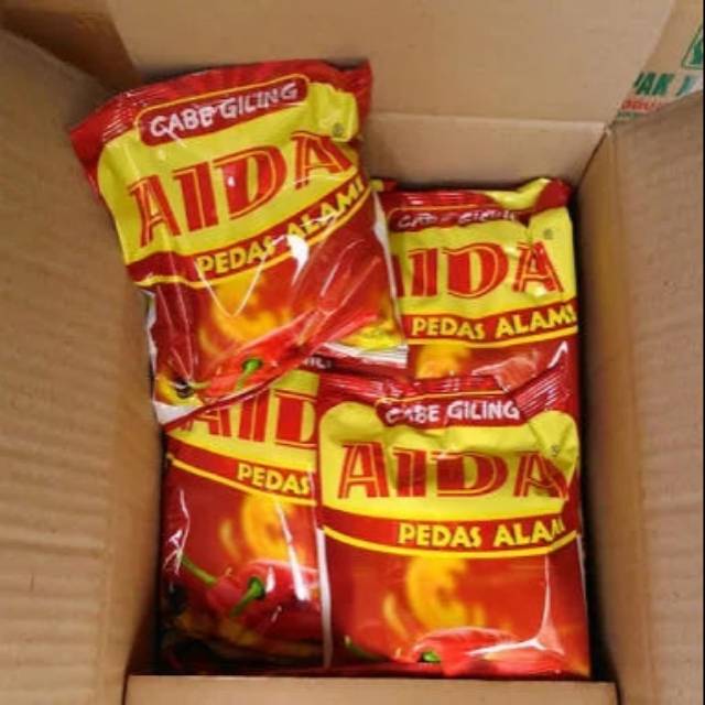 

Aida cabe giling pedas alami berat 500gr