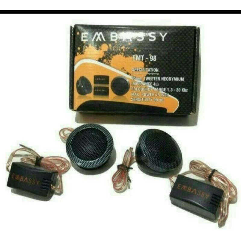 Tweeter Embassy EMT-98 Suara jernih
