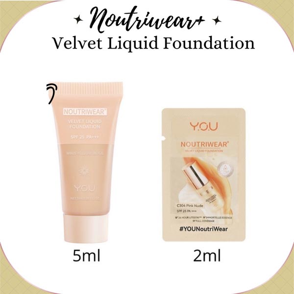 You Noutriwear+ Velvet Liquid Foundation Tester 5ml_Cerianti