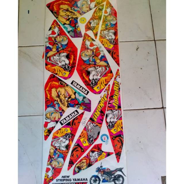 Striping stiker variasi yamaha vixion Nvl joker