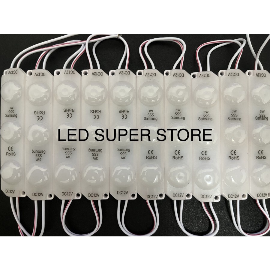 100pc Modul SAMSUNG Super Terang 3w 3L tipe 9321 12V Putih