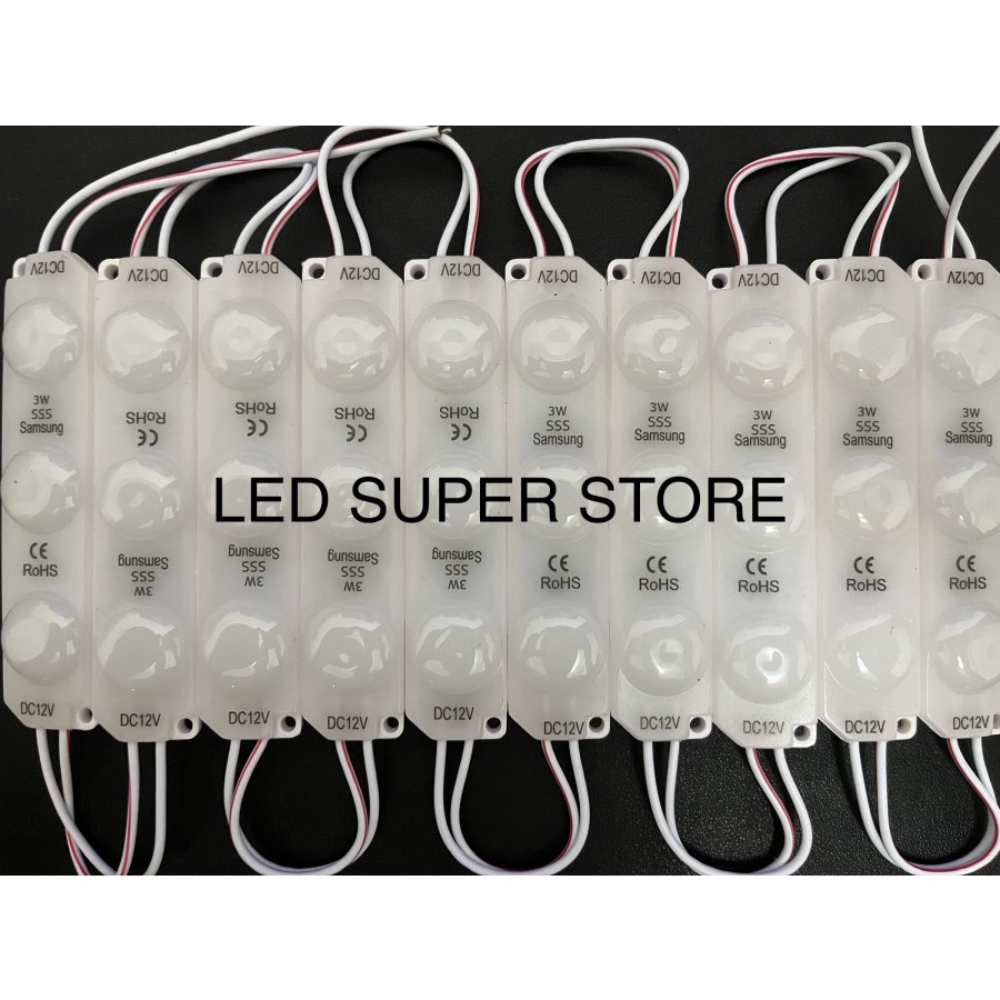 100pc Modul SAMSUNG Super Terang 3w 3L tipe 9321 12V Putih