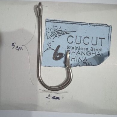 pancing cucut no 6 pancing stainless monel