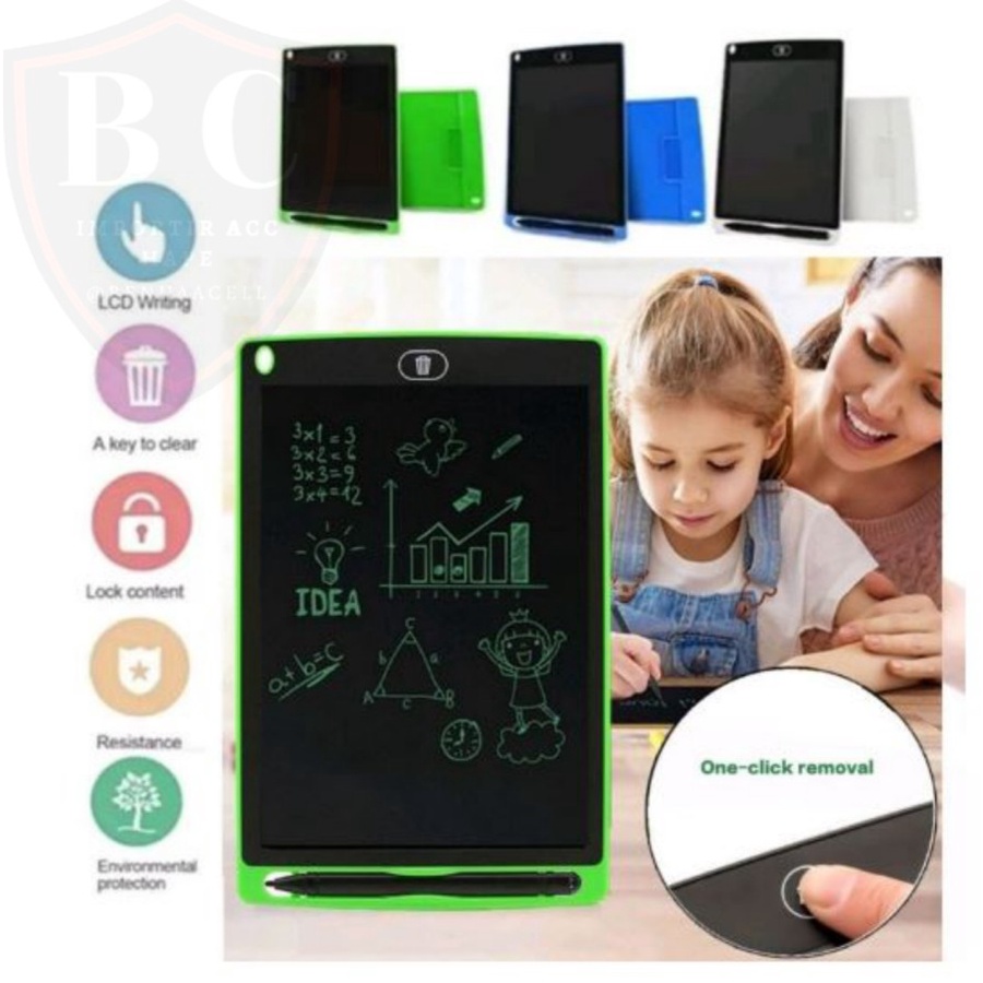 Papan Tulis Anak Digital Anak Tablet LCD Drawing Board Papan Tulis Dapat Dihapus White_Cell