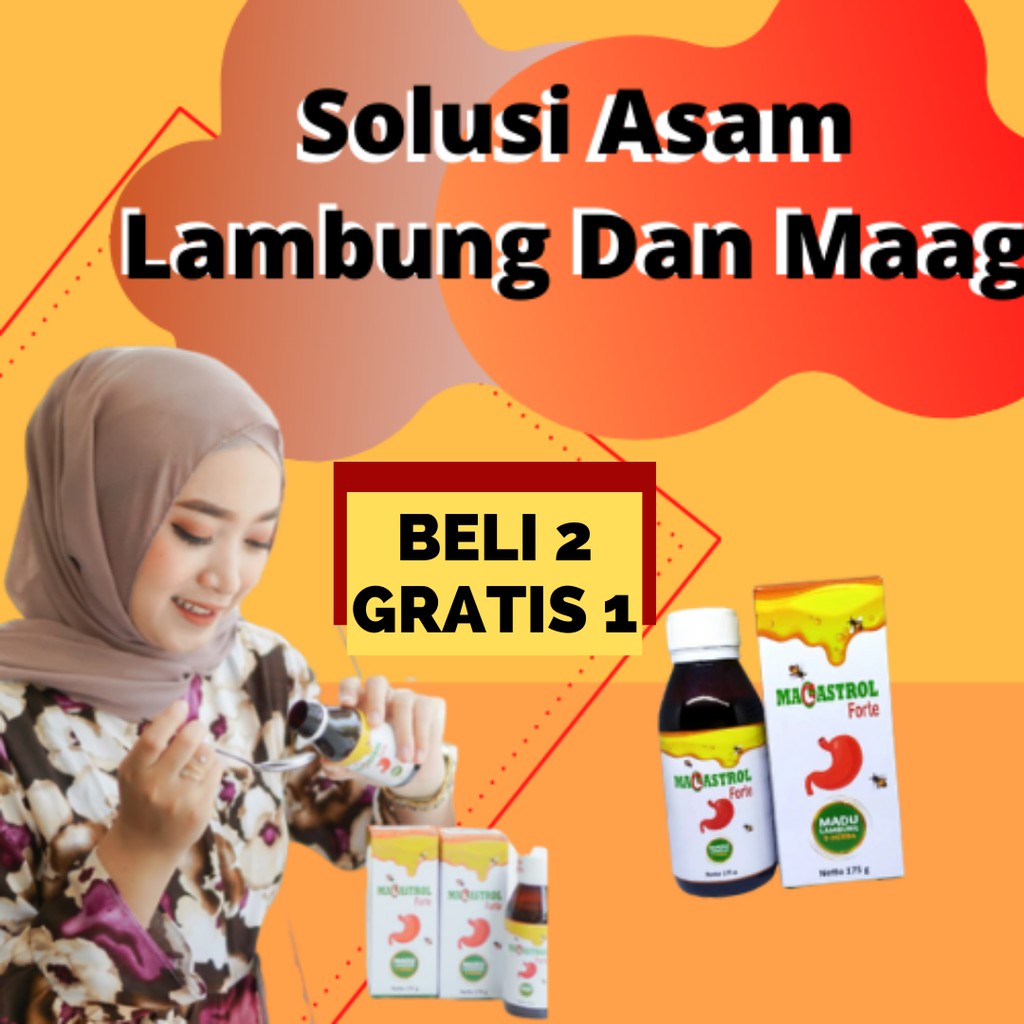 

MAGASTROL FORTE Madu Obat Asam Lambung, GERD, Maag, Anxiety 175gr