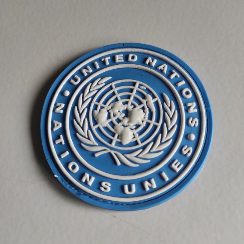 PATCH RUBBER LOGO UNIFIL LEBANON BULAT/TEMPELAN EMBLEM KARET VELCRO