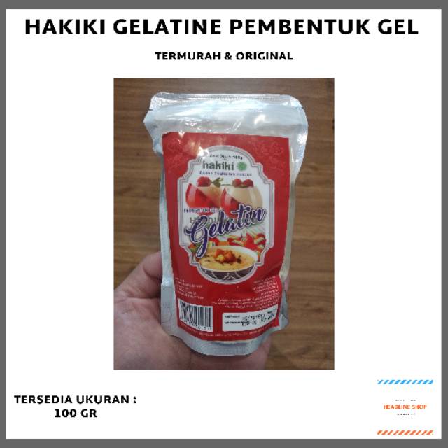 

Gelatine Pembentuk Gel Hakiki 100 gr Original