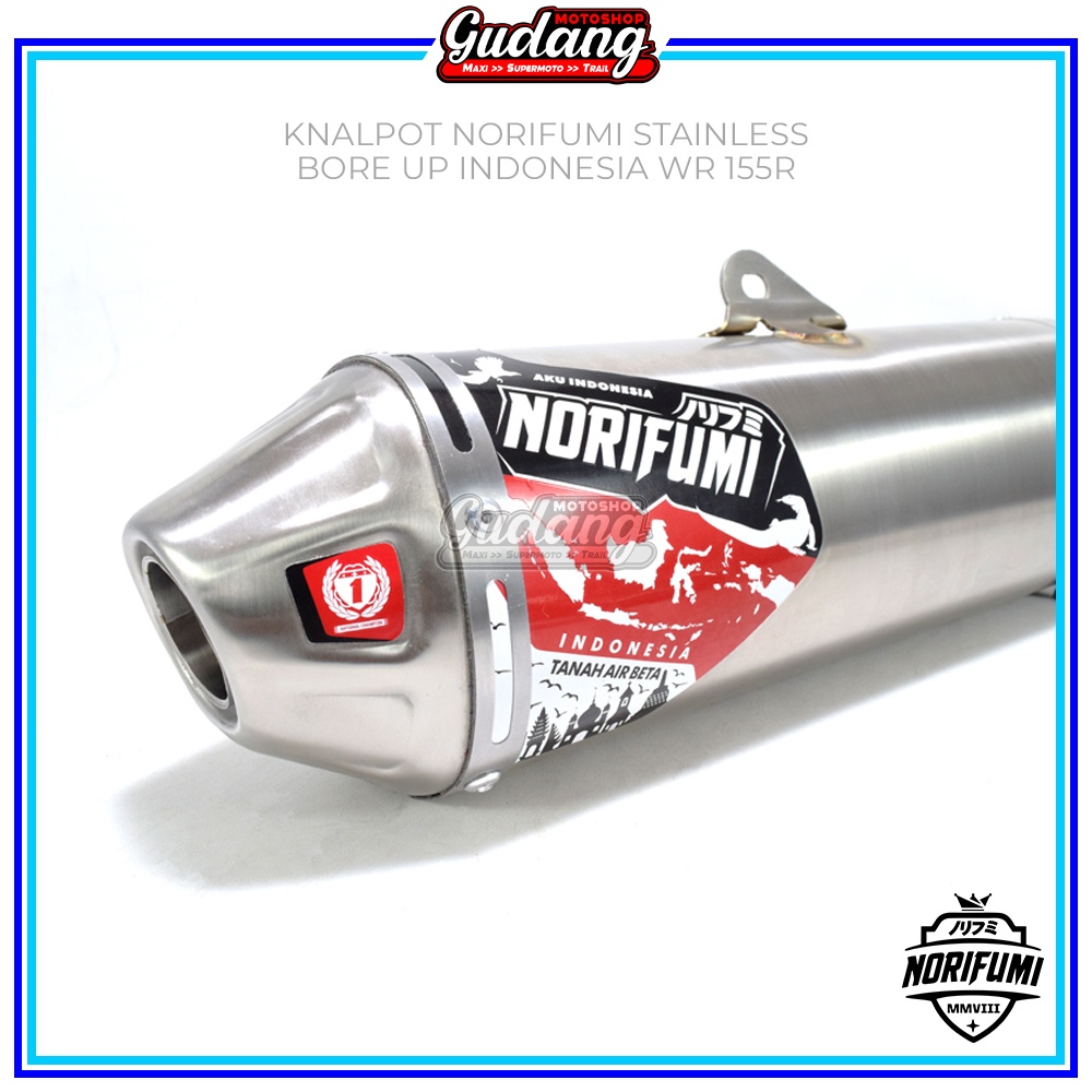 Knalpot Norifumi Rocket 4 Aku Indonesia CRF 150L KLX Dtracker Bigfoot WR155