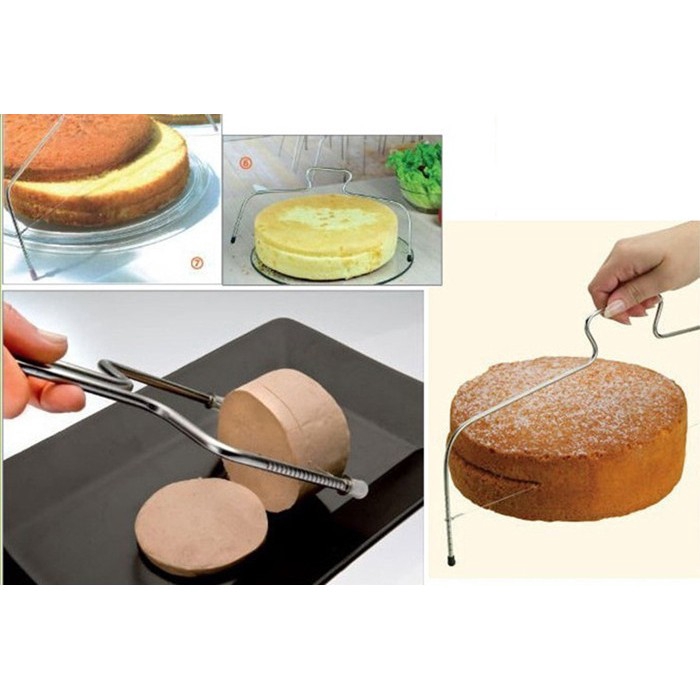 【TERSEDIA &amp; COD】Alat Pemotong Kue Model Kawat Dapat Disesuaikan