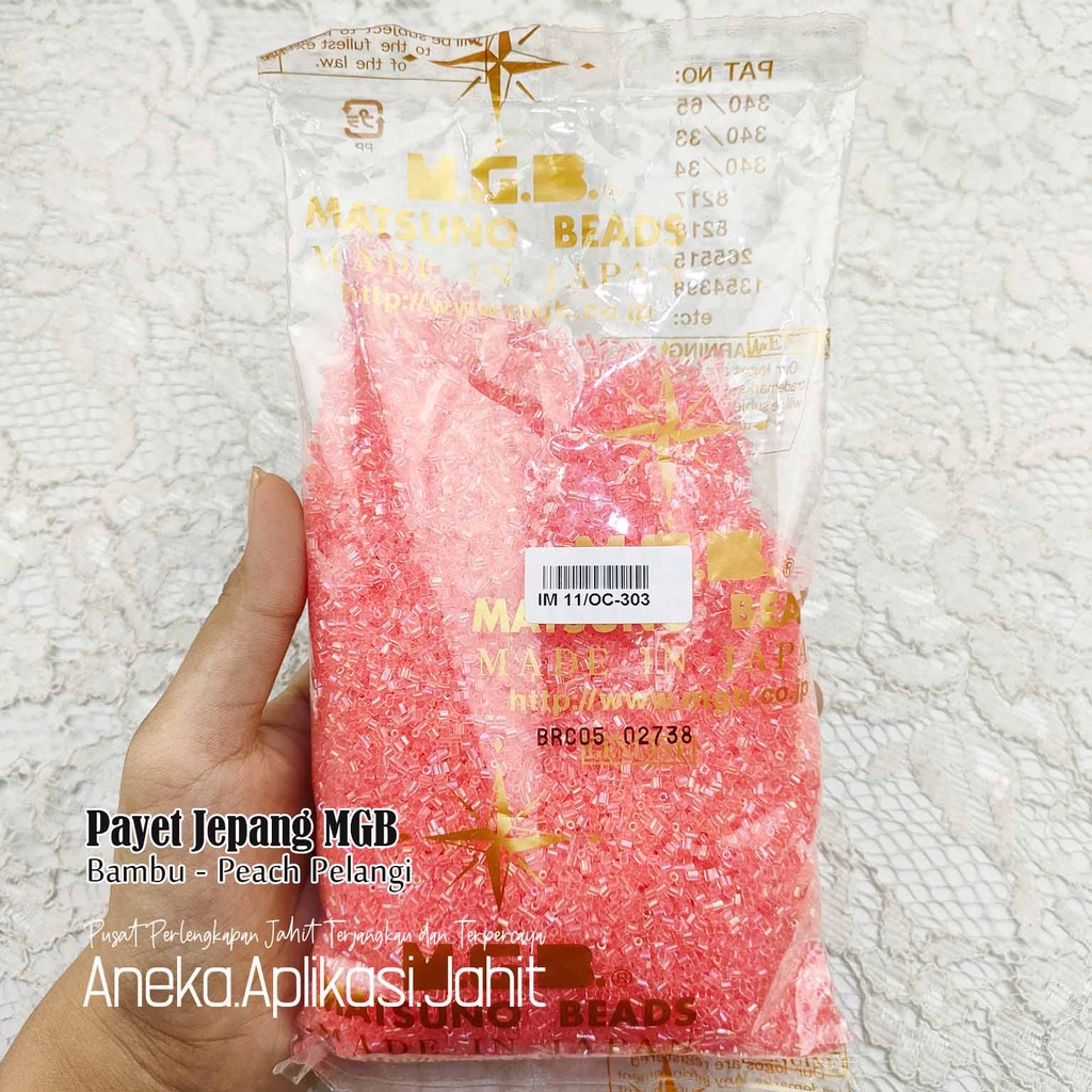 50 GRAM PAYET JEPANG MGB BAMBU PASIR PEACH PELANGI 303