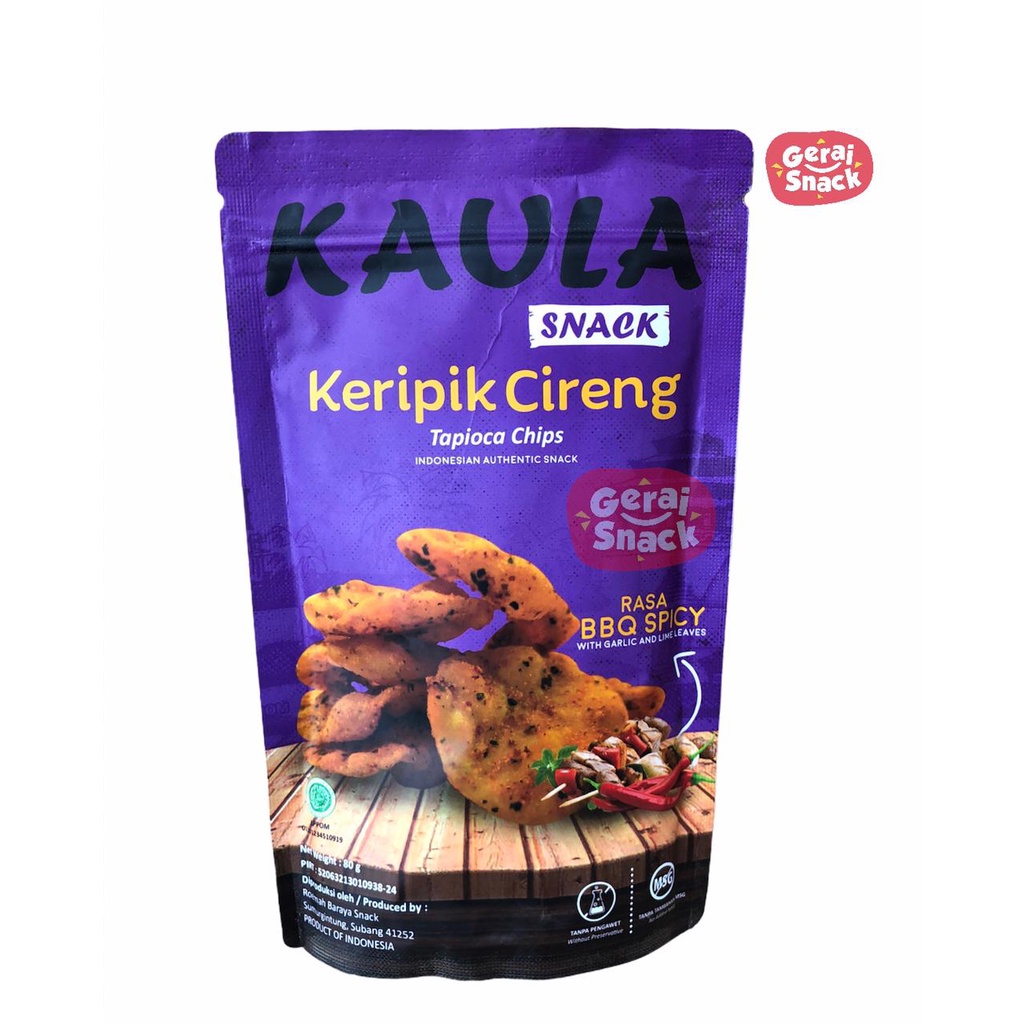 Keripik Cireng Kaula Extra Daun Jeruk Tanpa Msg dan Pengawet 100g