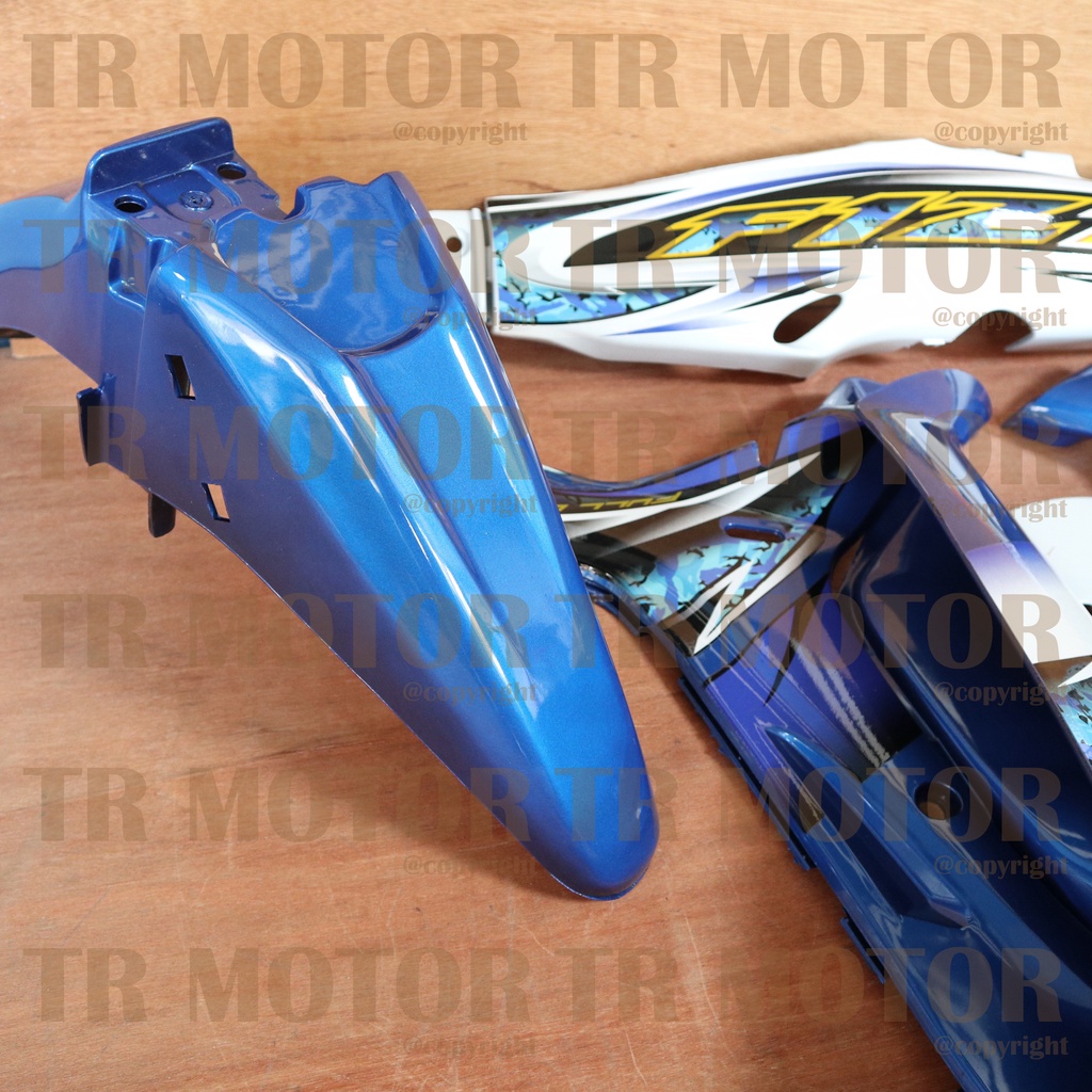 Cover Body Fizr F1zr Biru Putih 2005 Full Set Halus Cover Bodi Yamaha Fiz r