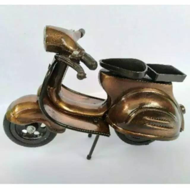 (BISA COD) PAKET HEMAT MINIATUR 1 BECAK JAWA 1 VESPA DAN 1 SEPEDA ONTEL PRIA/WANITA PAJANGAN MURAH