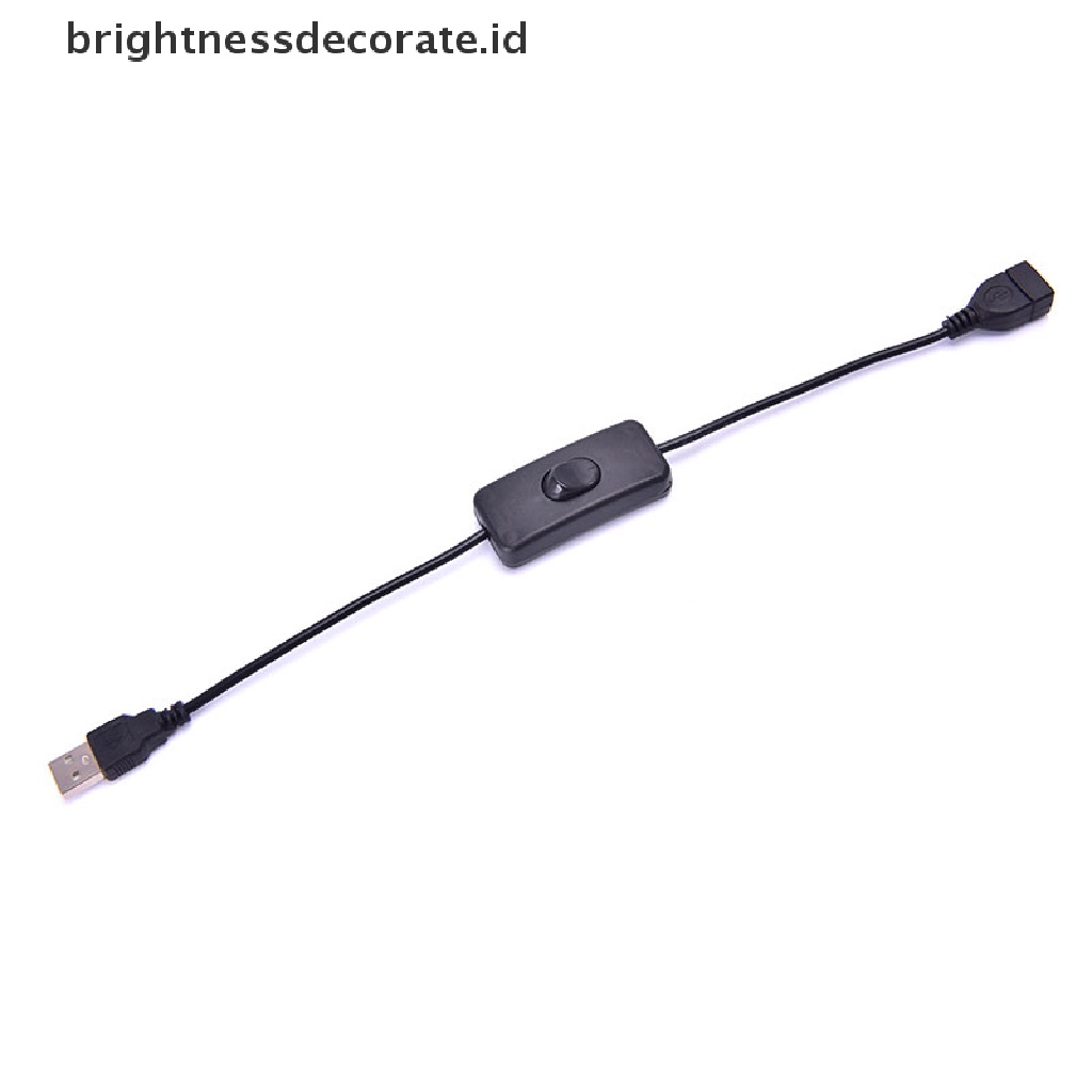 Kabel Extension Usb 28cm Dengan Saklar On / Off Untuk Kipas Angin Usb