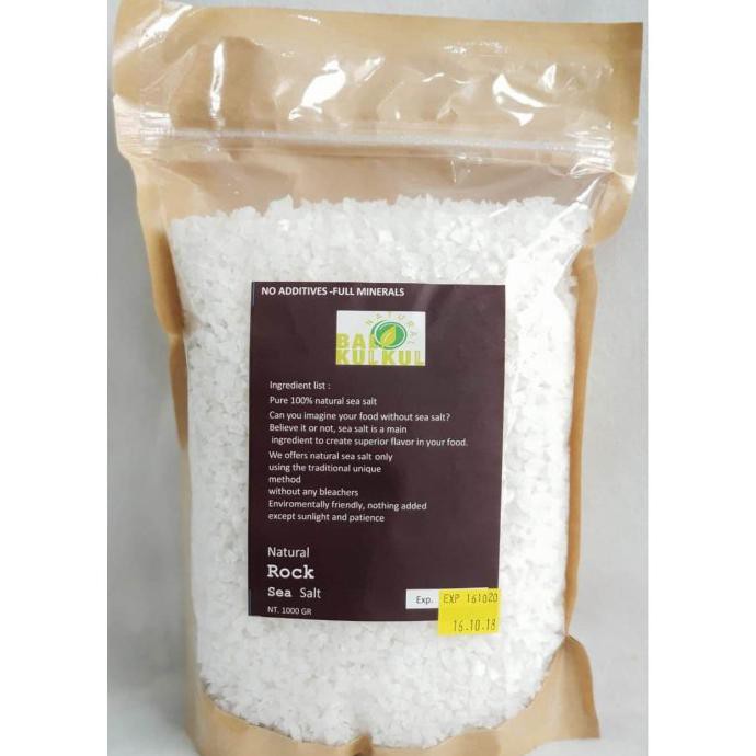 

Natural Rock Sea Salt Garam Laut 1 Kg - Natural Bali Kulkul