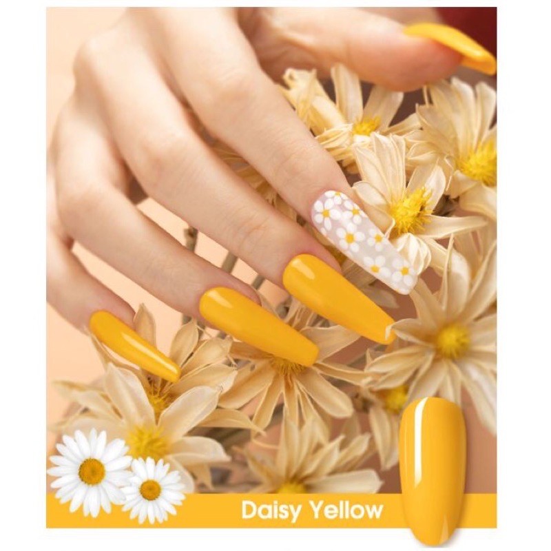 ROSALIND yellow series 7ml uv soak off gel polish / kutek gel kuning tahan 1 bulan