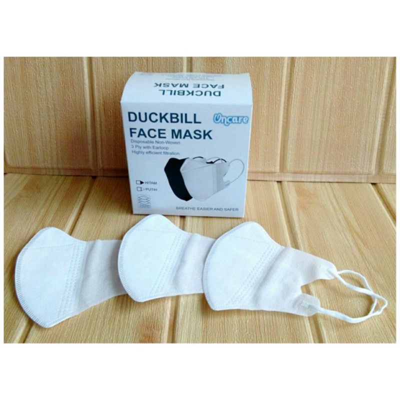 Masker Duckbill hitam harga per box isi 50pcs