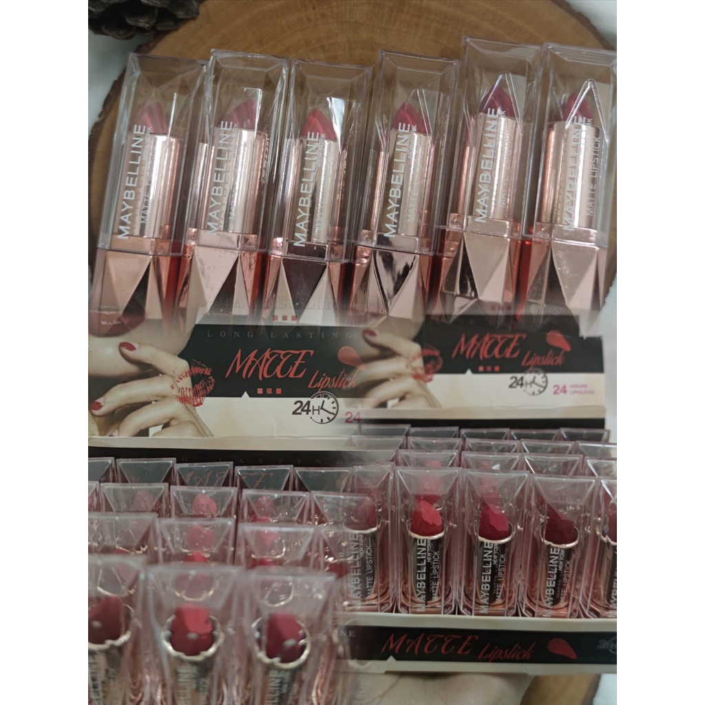 1 BOX / LIPSTICK MAYBELLINE MATTE LONG LASTING LIPSTICK H-S601