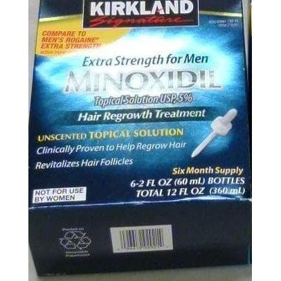 Salee Kirkland Signature A Minoxidil 5 % Generik, Penumbuh Rambut Pengganti Rogaine, 2X Regrou Forte
