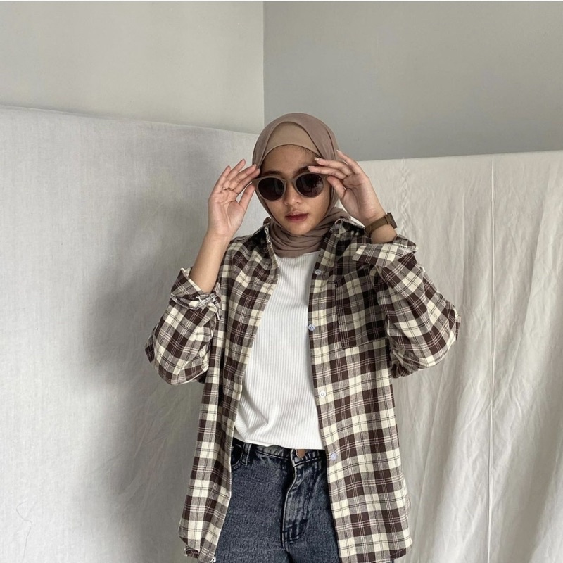 RIFANY FLANEL SHIRT (TIDAK BERKANTONG)