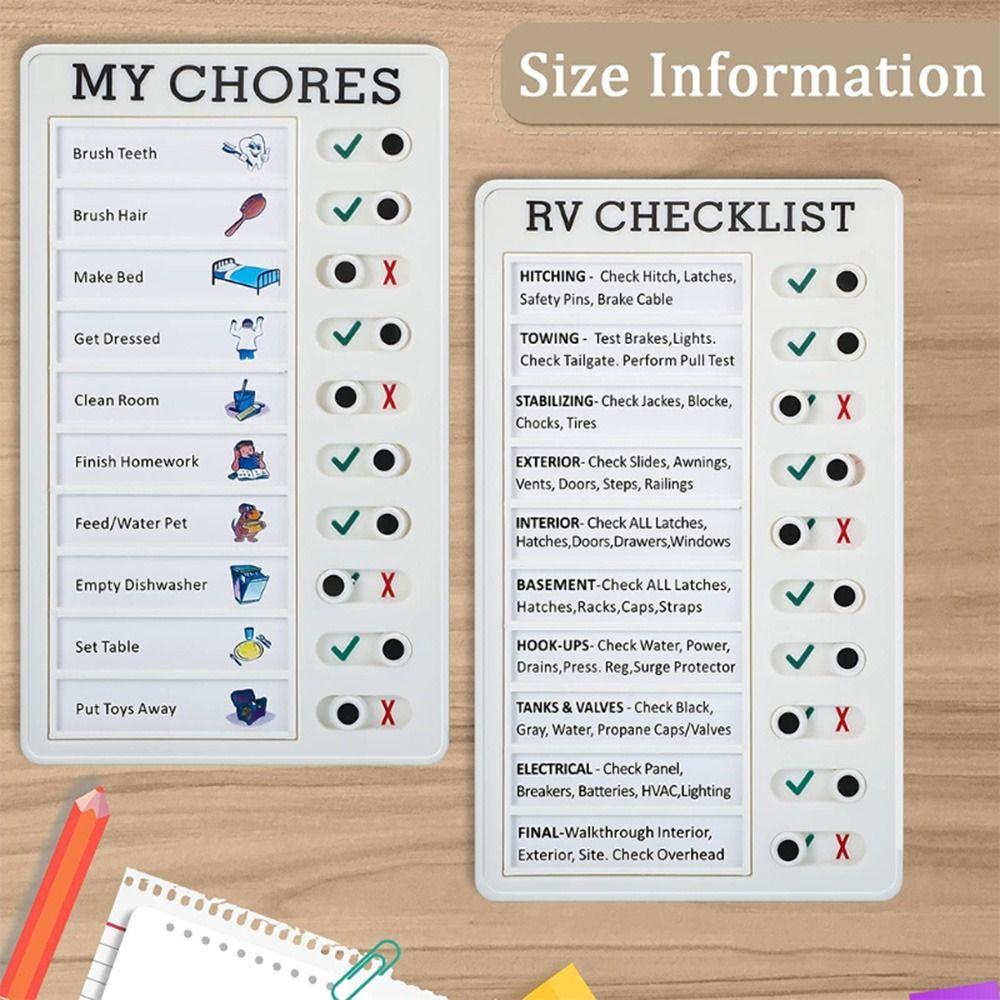 Preva Checklist Daily Planner Student Papan Perencanaan Tugas Liburan Memo Plastik