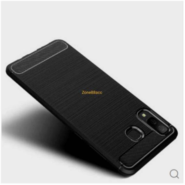 Silicon Case SAMSUNG A10 M10 Softcase Ipaky Carbon Cover Casing TPU