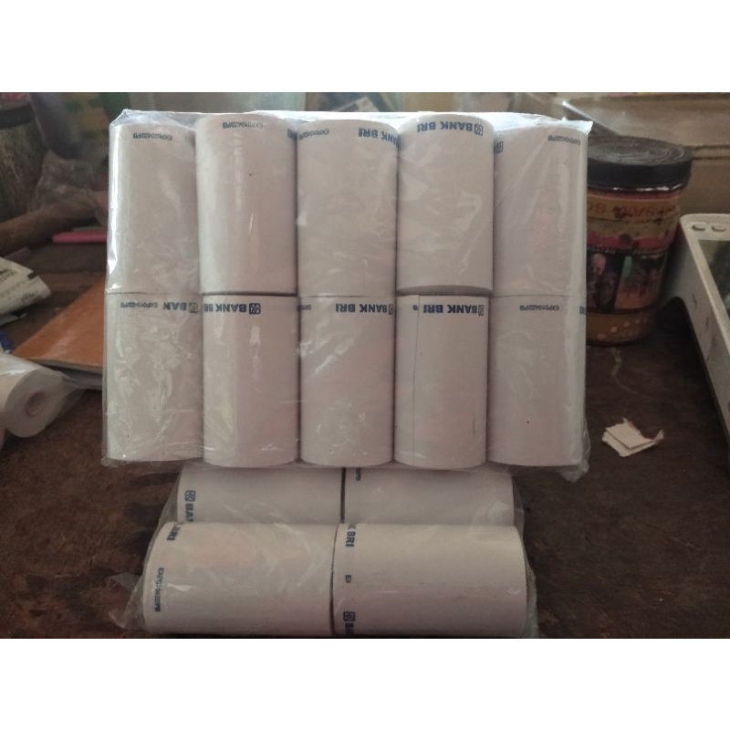 

KERTAS EDC BRI 58x33 EDC BRILINK/AGEN BRILINK/LOGO BRI/STRUK THERMAL