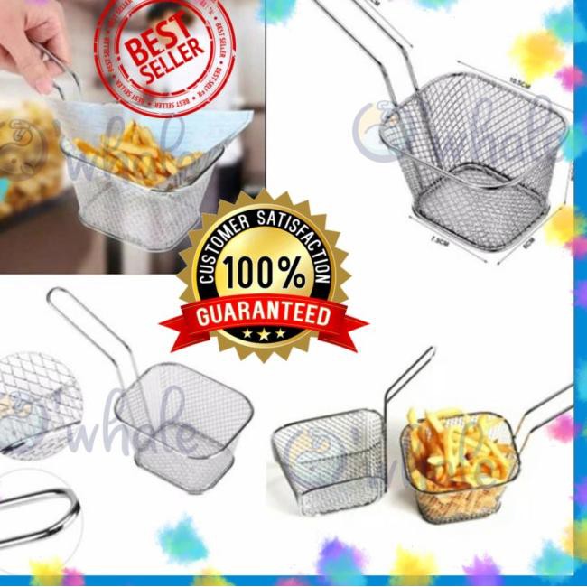 ☝ Mini Fry basket / Tempat Menggoreng Kentang Goreng / Keranjang Kentang ⅍