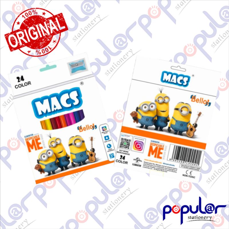 

Pensil Warna Macs 24C Minion