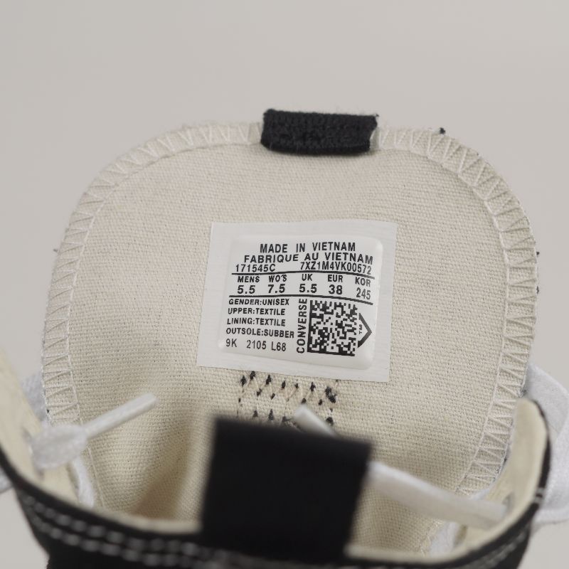 Converse Run Star Montion Canvas Platform Black White