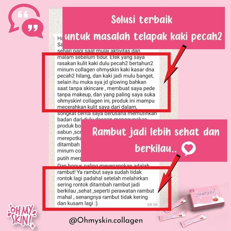 COLLAGEN DRINK OHMYSKIN MINUMAN SUPLEMEN KOLAGEN OHMYSKIN OH MY SKIN