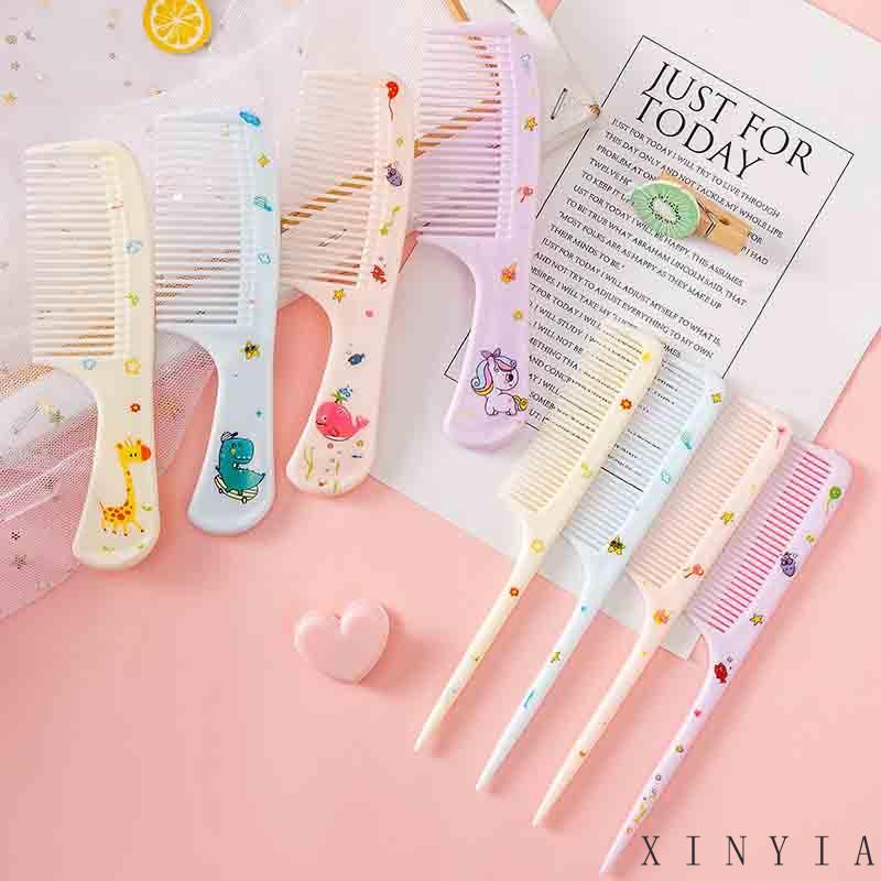 Xia.id 2pcs / Set Sisir Rambut Motif Kartun Hewan Untuk Anak Laki-Laki / Perempuan
