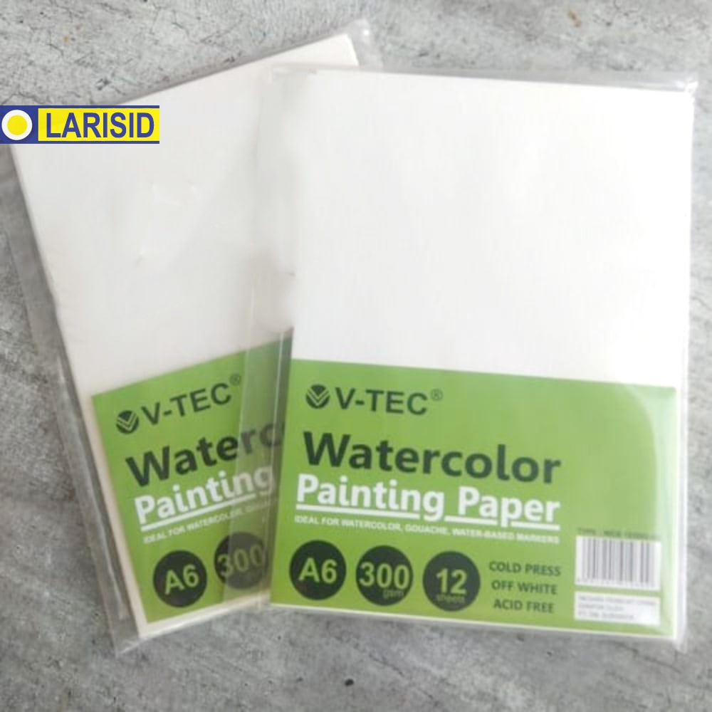 

V-TEC WATERCOLOR PAPER A6 300GSM/COLD PRESS