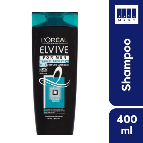 Loreal Elvive For Men - Anti Rontok 400ml Made In Uk Shopee Indonesia