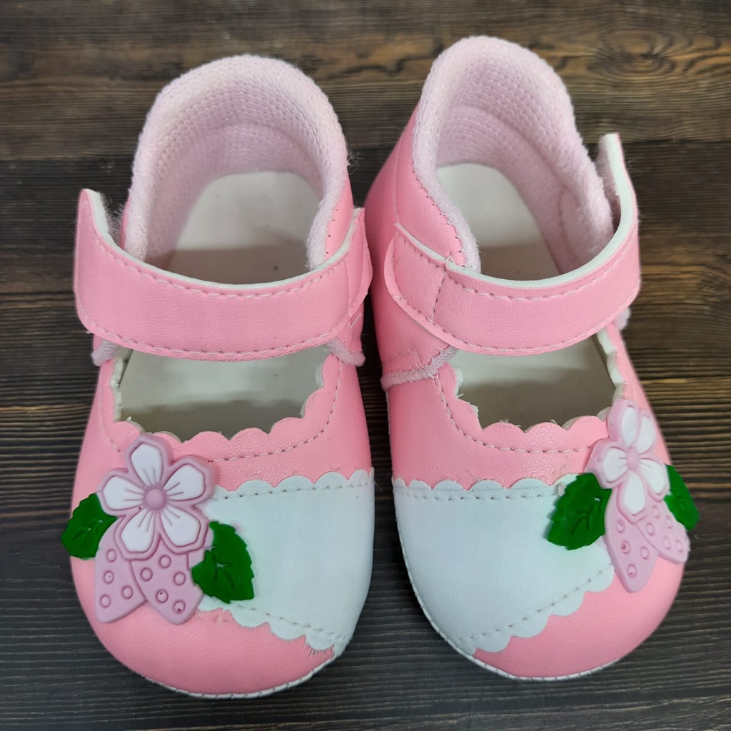 mandirishoestore-SEPATU PREWALKER BUNGA DAUN ANAK PEREMPUAN GPY02